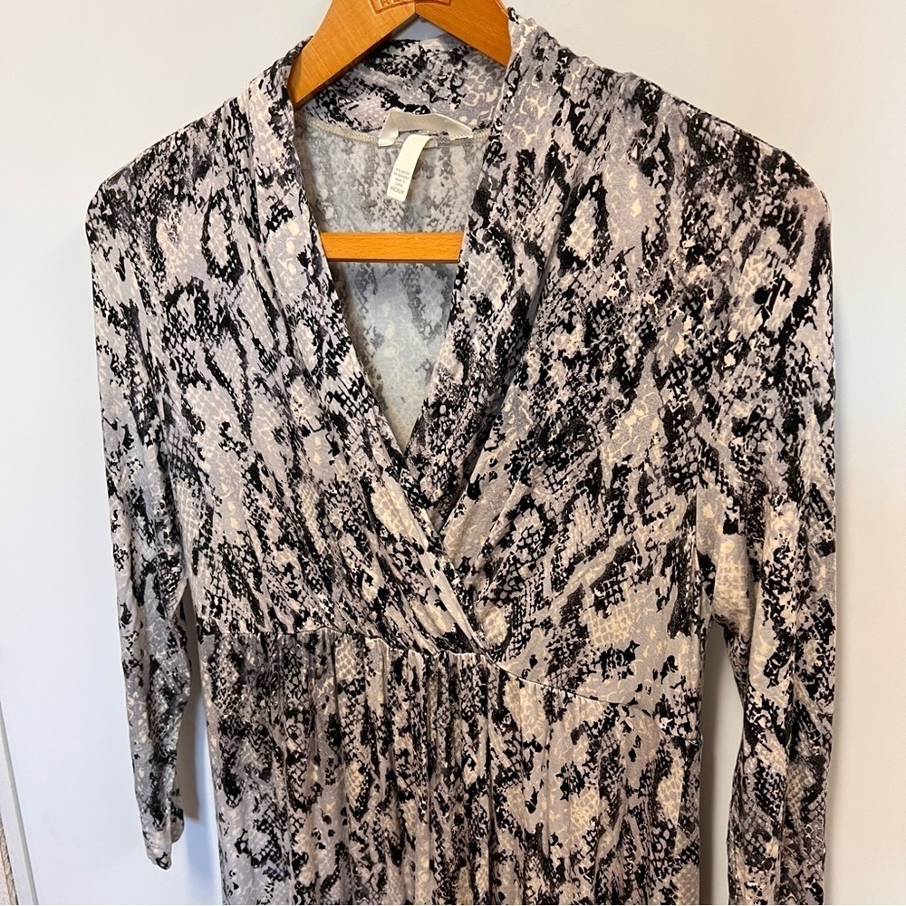 Soma Snake Print Faux Wrap Dress size Medium - Picture 3 of 8